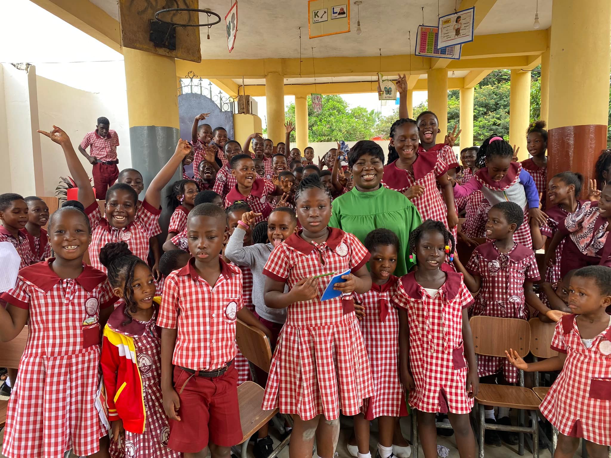 Group learning at Montessori school